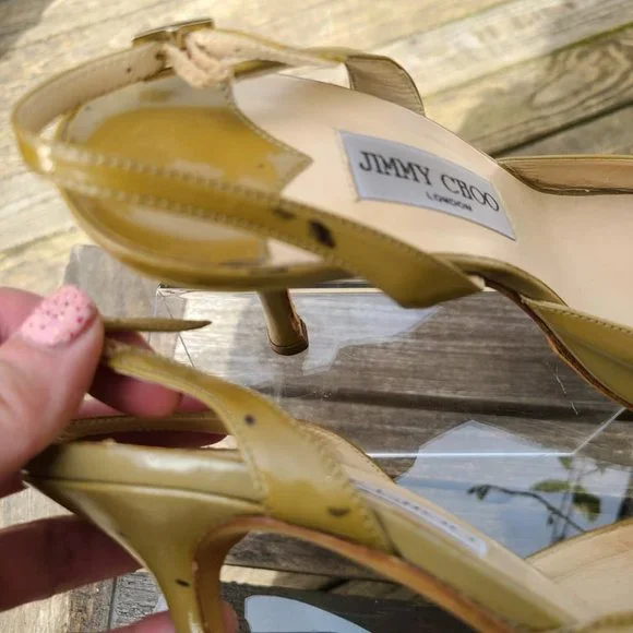 Jimmy Choo Slingback Peep Toe - Picture 7 of 11